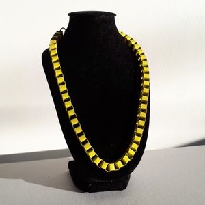 Yellow box chain necklace
